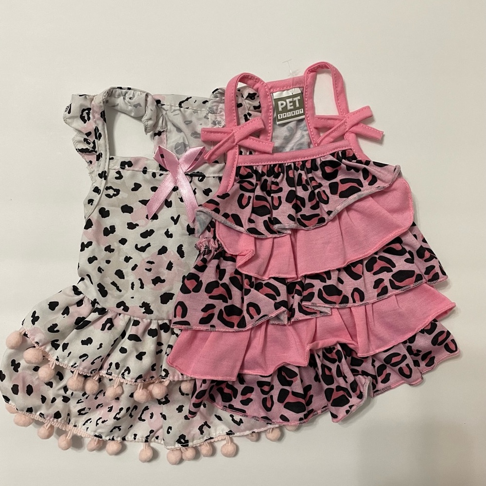 SM pink pet sundresses